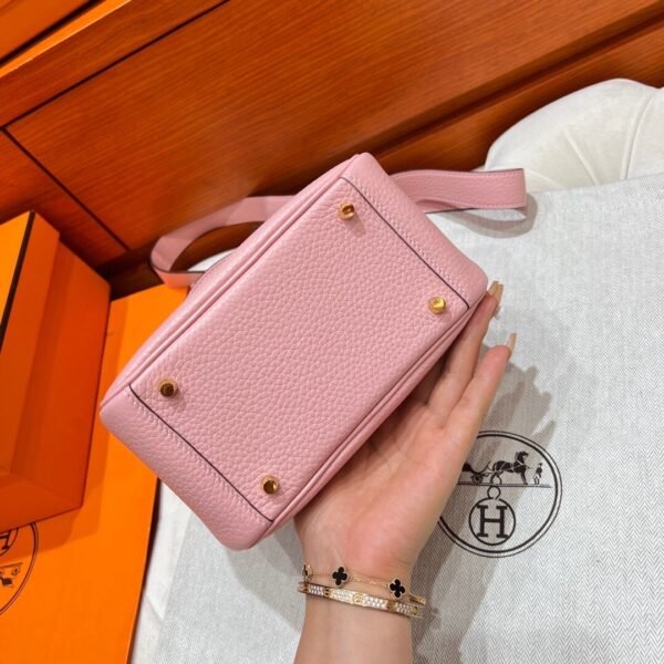 3Q Sakura Mini Lindy 19cm Tc Leather Gold Hardware Full Handmade