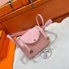 3Q Sakura Mini Lindy 19cm Tc Leather Gold Hardware Full Handmade