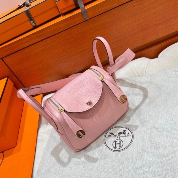 3Q Sakura Mini Lindy 19cm Tc Leather Gold Hardware Full Handmade