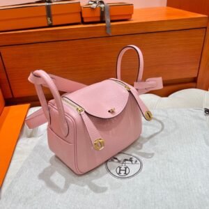 3Q Sakura Mini Lindy 19cm Tc Leather Gold Hardware Full Handmade