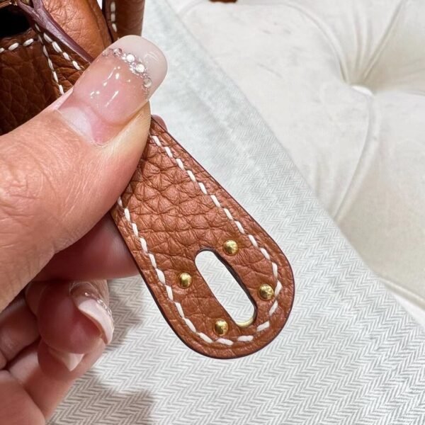 37 Gold Mini lindy 19cm Tc Leather Gold Hardware Full Handmade