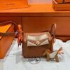 37 Gold Mini lindy 19cm Tc Leather Gold Hardware Full Handmade