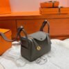 8F Etain Mini Lindy 19cm Tc Leather Gold Hardware Full Handmade