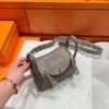 18 Etoupe Mini Lindy 19cm Tc Leather Silver Hardware Full Handmade