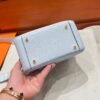 T0 Blue Brume Mini Lindy 19CM Tc Leather Gold Hardware Full Handmade