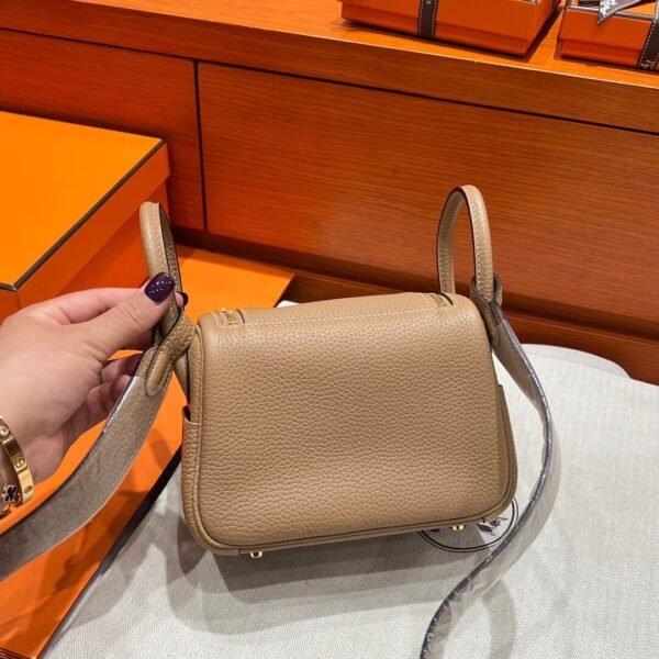 0M Chia Mini lindy 19cm Tc Leather Gold Hardware Full Handmade