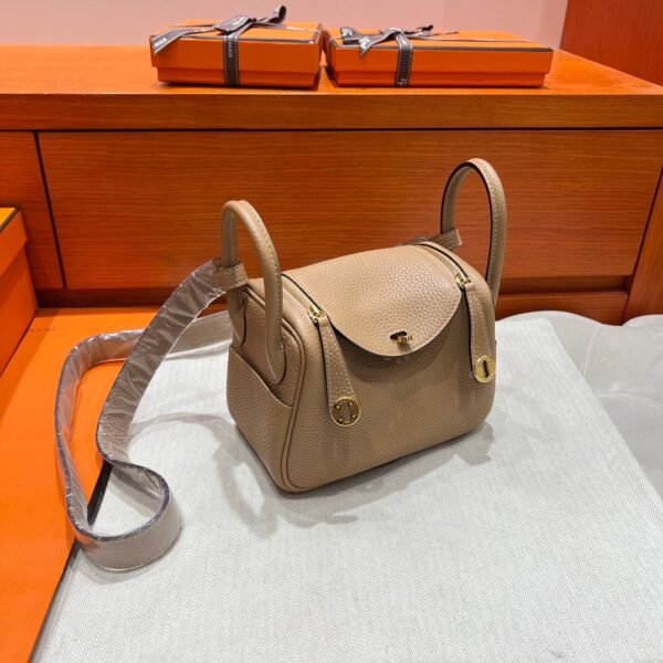 0M Chia Mini lindy 19cm Tc Leather Gold Hardware Full Handmade