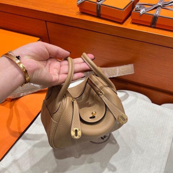 0M Chia Mini lindy 19cm Tc Leather Gold Hardware Full Handmade