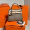 CK18 Etoupe Kelly 25CM Togo Leather Gold Hardware Full Handmade