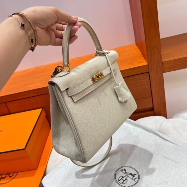 CK10 Craie Kelly 25CM Togo Leather Gold Hardware Full Handmade
