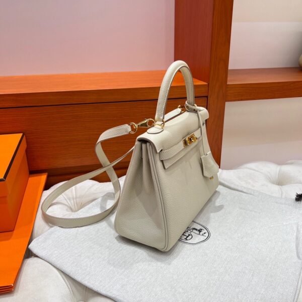 CK10 Craie Kelly 25CM Togo Leather Gold Hardware Full Handmade