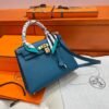 Kelly 25CM Epsom Leather WO Vert Bosphore Gold Hardware Full Handmade