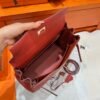 Kelly 32CM Togo Leather S5 Rouge Tomate Rose Gold Hardware