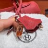 Kelly 32CM Togo Leather S5 Rouge Tomate Rose Gold Hardware