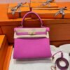 9i Magnolia Kelly 25CM Togo Leather Gold Hardware Full Handmade