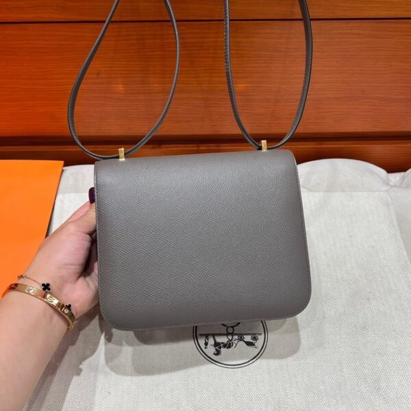 8F Etain Constance 19CM 1-18 Mirror Epsom Leather Gold Hardware Full Handmade