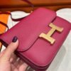 K1 Rouge Grenada Constance 19CM 1-18 Mirror Epsom Leather Gold Hardware Full Handmade