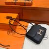 CK89 Black Constance 19CM 1-18 Mirror Epsom Leather Rose Gold Hardware Full Handmade