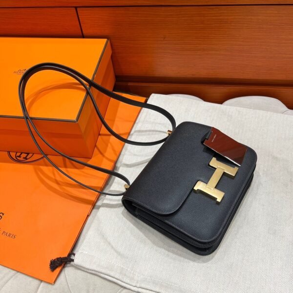 CK88 Graphite Constance 19CM 1-18 Mirror M Epsom Leather Gold Hardware Full Handmade