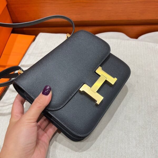 CK88 Graphite Constance 19CM 1-18 Mirror M Epsom Leather Gold Hardware Full Handmade