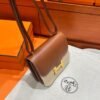 CK37 Gold Constance 19CM Barenia Leather Gold Hardware Full Handmade
