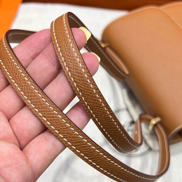 CK37 Gold Constance 19CM 1-18 Mirror M Epsom Leather Gold Hardware Full Handmade