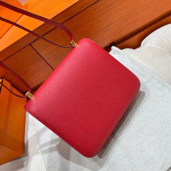 Q5 Rouge Casaque Constance 24CM Epsom Leather Gold Hardware Full Handmade
