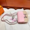 3Q Rose Sakura Constance 19CM Epsom Leather Silver Hardware Full Handmade