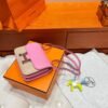 5P Pink Constance 19CM Epsom Leather Silver Hardware Full Handmade