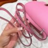 5P Pink Constance 19CM Epsom Leather Silver Hardware Full Handmade