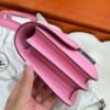 5P Pink Constance 19CM Epsom Leather Silver Hardware Full Handmade