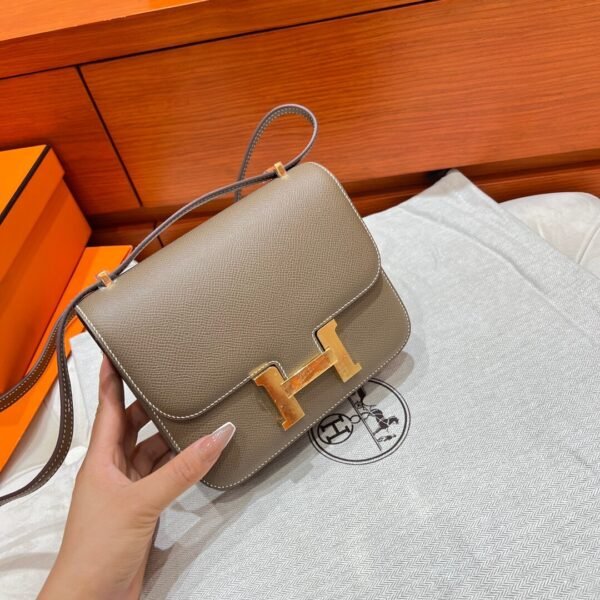 CK18 Etoupe Constance 19CM Epsom Leather Gold Hardware Full Handmade