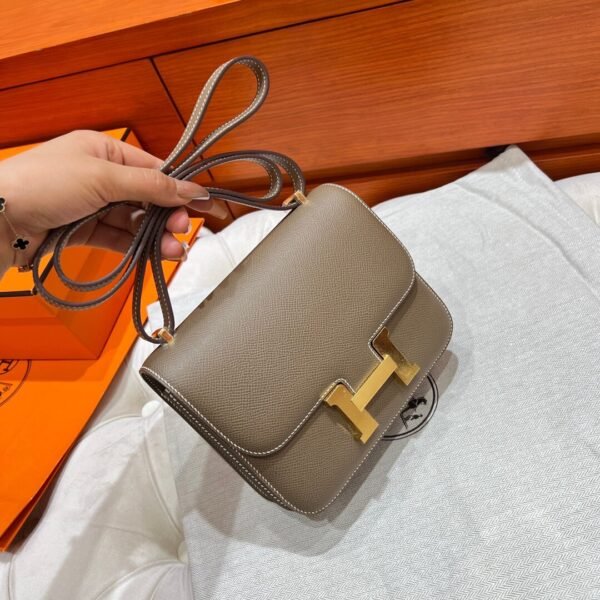 CK18 Etoupe Constance 19CM Epsom Leather Gold Hardware Full Handmade