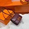 55 Rouge Constance 19CM Box Leather Gold Hardware Full Handmade
