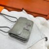 81 Gris Touretelle Constance 19CM Alligator Leather Silver Hardware Full Handmade