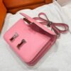 1Q Rose Confetti Constance 19CM Epsom Leather Silver Hardware Full Handmade