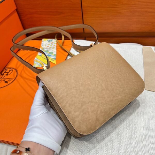 OM Chai Constance 19CM Epsom Leather Gold Hardware Full Handmade