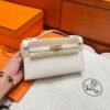 10 Craie Kelly Pochette Epsom Leather Gold Hardware Full Handmade