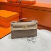 18 Etoupe Kelly Pochette Epsom Leather Gold Hardware Full Handmade