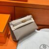 18 Etoupe Kelly Pochette Epsom Leather Gold Hardware Full Handmade