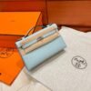 U2 Zephyr Blue Kelly Pochette Epsom Leather Silver Hardware Full Handmade