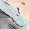 U2 Zephyr Blue Kelly Pochette Epsom Leather Silver Hardware Full Handmade