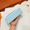 U2 Zephyr Blue Kelly Pochette Epsom Leather Silver Hardware Full Handmade