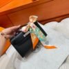 CK89 Nior/Black Kelly Pochette Swift Leather Silver Hardware Full Handmade