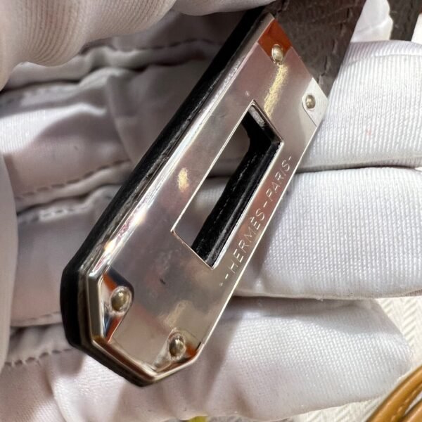 8F Etain Kelly Pochette Epsom Leather Silver Hardware Full Handmade