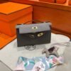 8F Etain Kelly Pochette Epsom Leathers Gold Hardware Full Handmade