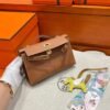 CK37 Gold Kelly Pochette Swift Leathers Gold Hardware Full Handmade