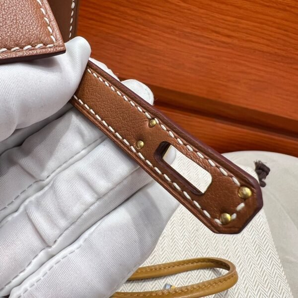 CK37 Gold Kelly Pochette Swift Leathers Gold Hardware Full Handmade