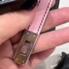 CK89 Black / 3Q Rose Kelly Pochette Swift Leathers Silver Hardware Full Handmade