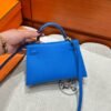 T7 Blue Hydra Mini Kelly 19CM Epsom Leather Gold Hardware Full Handmade